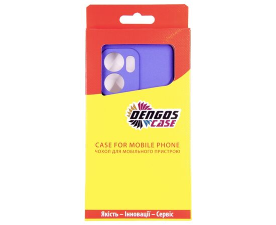 Чехол для мобильного телефона Dengos Oppo Reno13 F Case Carbon + Glass (Purple) (DG-KM-151), изображение 4