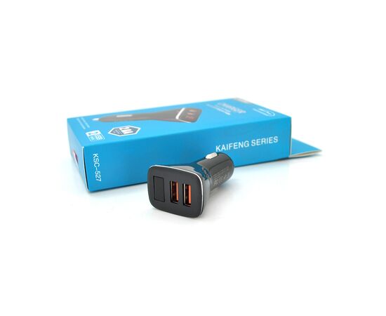 Зарядний пристрій iKAKU KSC-527 2xUSB 5V 2.8A Black (KSC-527 KAIFENG)