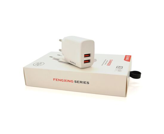 Зарядний пристрій iKAKU KSC-179 2xUSB 2.4A White (KSC-179-FENGXING)