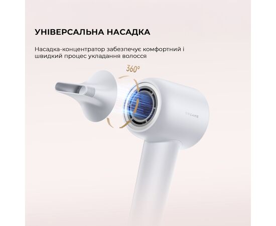 Фен Dreame Gleam Grey (AHD12A-GR), изображение 10 Фен Dreame Gleam Grey (AHD12A-GR), изображение 10
