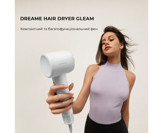 Фен Dreame Gleam Grey (AHD12A-GR), изображение 2 Фен Dreame Gleam Grey (AHD12A-GR), изображение 2