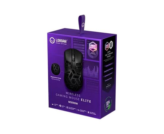 Мишка Lorgar Elite MSE90W Wireless/Bluetooth Black (LRG-MSE90W-BK), зображення 11 Мишка Lorgar Elite MSE90W Wireless/Bluetooth Black (LRG-MSE90W-BK), зображення 11