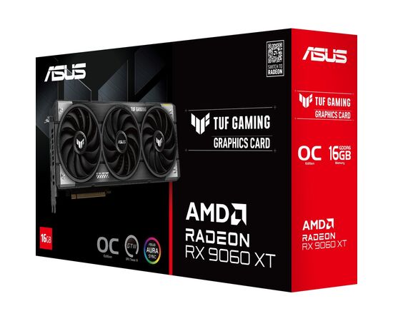 Видеокарта ASUS Radeon RX 9060 XT 16Gb TUF OC GAMING (TUF-RX9060XT-O16G-GAMING), изображение 9 Видеокарта ASUS Radeon RX 9060 XT 16Gb TUF OC GAMING (TUF-RX9060XT-O16G-GAMING), изображение 9