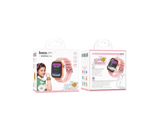 Смарт-годинник HOCO Y101 4G children smart watch Pink (6942007626422), зображення 3 Смарт-годинник HOCO Y101 4G children smart watch Pink (6942007626422), зображення 3