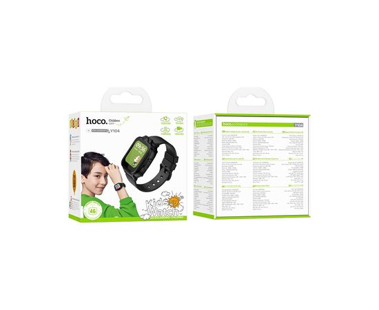 Смарт-часы HOCO Y104 4G children phone-watch Black (6942007646352), изображение 3 Смарт-часы HOCO Y104 4G children phone-watch Black (6942007646352), изображение 3