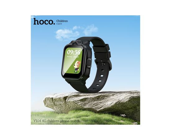 Смарт-часы HOCO Y104 4G children phone-watch Black (6942007646352), изображение 4 Смарт-часы HOCO Y104 4G children phone-watch Black (6942007646352), изображение 4