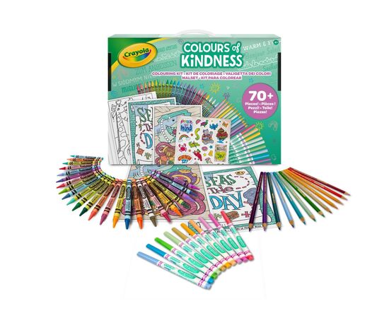 Набор для творчества Crayola Colours of kindness 70+ одиниць (04-2941), изображение 2 Набор для творчества Crayola Colours of kindness 70+ одиниць (04-2941), изображение 2