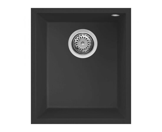 Мойка кухонная Elleci Q 100 under top nero 40