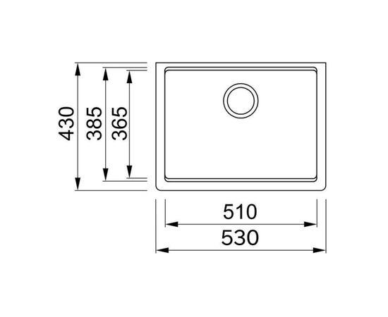 Мойка кухонная Elleci TIME 105 under top Nero 40, изображение 3 Мойка кухонная Elleci TIME 105 under top Nero 40, изображение 3