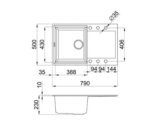 Мойка кухонная Elleci EASY 300 TITANIUM 73, изображение 6 Мойка кухонная Elleci EASY 300 TITANIUM 73, изображение 6
