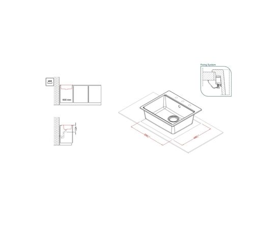 Мойка кухонная Elleci TIME 105 on top nero 40, изображение 2 Мойка кухонная Elleci TIME 105 on top nero 40, изображение 2