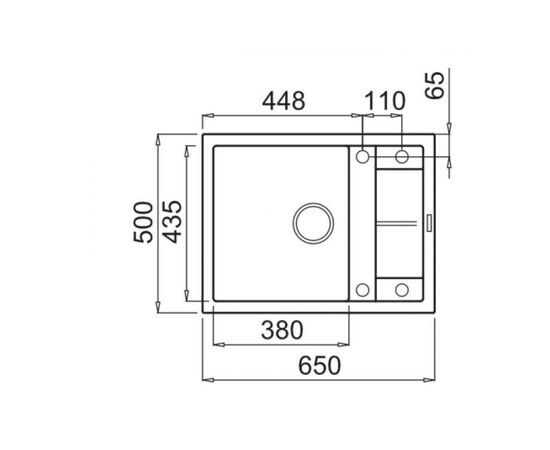 Мойка кухонная Elleci UNICO 125 ALUMINIUM 79, изображение 6