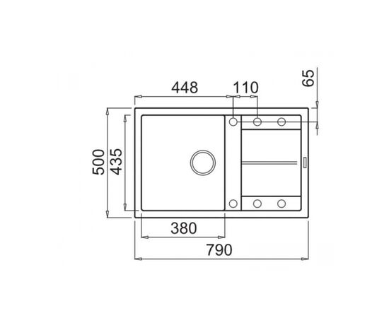 Мойка кухонная Elleci UNICO 300 NERO 40, изображение 2 Мойка кухонная Elleci UNICO 300 NERO 40, изображение 2