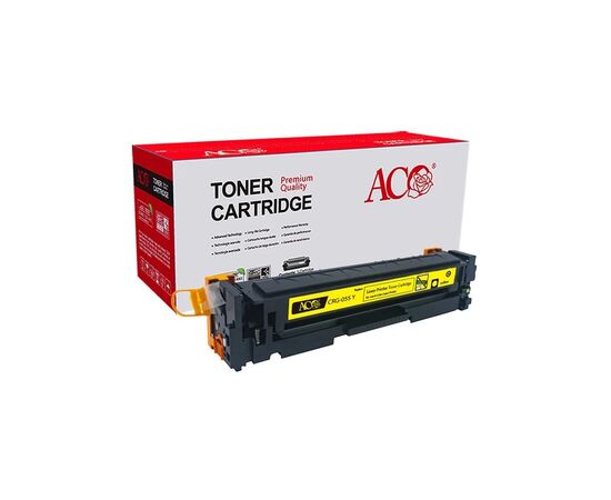 Картридж ACO Canon 055H Yellow, without chip (ACO-CRG-055HYNC)