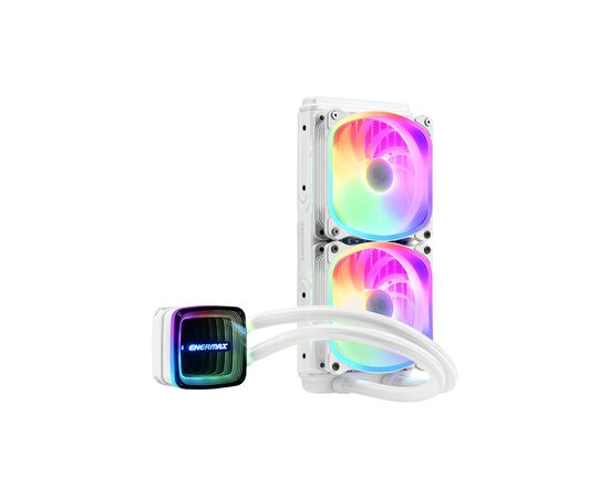 Система жидкостного охлаждения Enermax Aquafusion ADV 240 White ARGB (ELC-AQFA240-SQA-W), изображение 3 Система жидкостного охлаждения Enermax Aquafusion ADV 240 White ARGB (ELC-AQFA240-SQA-W), изображение 3