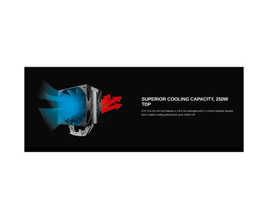 Кулер до процесора Enermax ETS-T41 Silent Edition (ETS-T41), зображення 8 Кулер до процесора Enermax ETS-T41 Silent Edition (ETS-T41), зображення 8