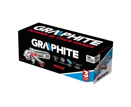 Шлифовальная машина Graphite 125мм, 900W, 12000об/мин, 1.8кг (59G187), изображение 2 Шлифовальная машина Graphite 125мм, 900W, 12000об/мин, 1.8кг (59G187), изображение 2