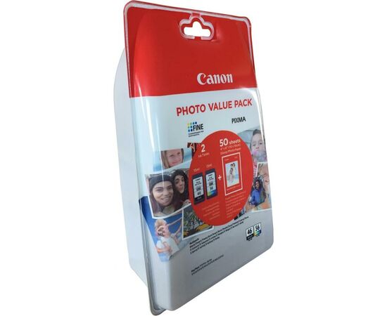 Картридж Canon PG-46 + CL-56 + Paper (Multi Pack) (9059B003/9059B006), изображение 2 Картридж Canon PG-46 + CL-56 + Paper (Multi Pack) (9059B003/9059B006), изображение 2