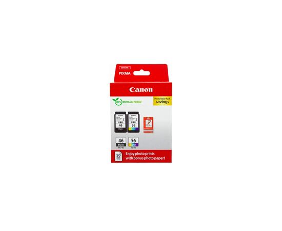 Картридж Canon PG-46 + CL-56 + Paper (Multi Pack) (9059B003/9059B006), изображение 3 Картридж Canon PG-46 + CL-56 + Paper (Multi Pack) (9059B003/9059B006), изображение 3