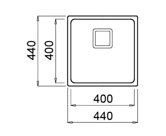 Мойка кухонная Elleci W-SQUARE 400, изображение 2 Мойка кухонная Elleci W-SQUARE 400, изображение 2