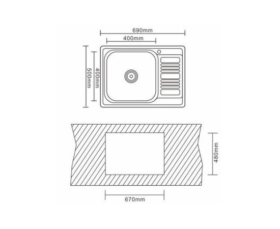 Мойка кухонная Interline SPRING sateen, изображение 6 Мойка кухонная Interline SPRING sateen, изображение 6
