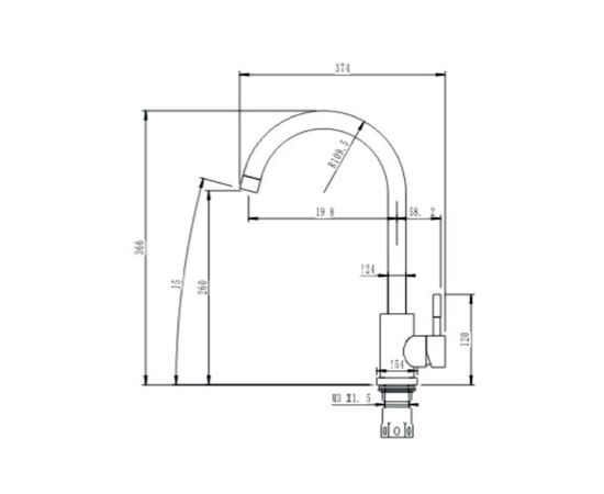 Смеситель Interline RUBIO sateen, изображение 5 Смеситель Interline RUBIO sateen, изображение 5
