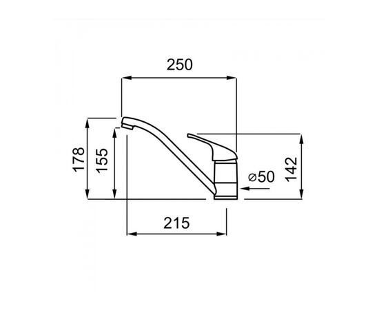 Смеситель Elleci Minerva aluminium 79, изображение 2 Смеситель Elleci Minerva aluminium 79, изображение 2