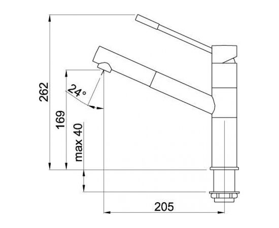 Змішувач Elleci Reno black 86/ full black 40, зображення 2 Змішувач Elleci Reno black 86/ full black 40, зображення 2