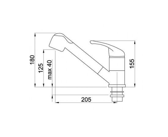 Смеситель Elleci Venere avena 51, изображение 2 Смеситель Elleci Venere avena 51, изображение 2