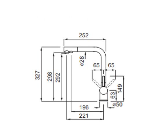 Смеситель Elleci TOURMALINE T01 avena 51, изображение 2 Смеситель Elleci TOURMALINE T01 avena 51, изображение 2