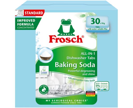 Таблетки для посудомийних машин Frosch Сода 30 шт. (4009175191908)