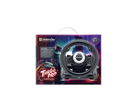 Руль Defender Turbo Pro for PC/PS3/PS4/Xbox USB (64291), изображение 7 Руль Defender Turbo Pro for PC/PS3/PS4/Xbox USB (64291), изображение 7