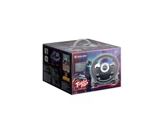 Руль Defender Turbo Pro for PC/PS3/PS4/Xbox USB (64291), изображение 8 Руль Defender Turbo Pro for PC/PS3/PS4/Xbox USB (64291), изображение 8