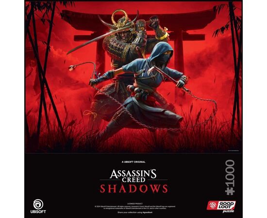 Пазл GoodLoot Assassin Creed Shadows Naoe & Yasuke 1000 эл. (5908305247913), изображение 5 Пазл GoodLoot Assassin Creed Shadows Naoe & Yasuke 1000 эл. (5908305247913), изображение 5