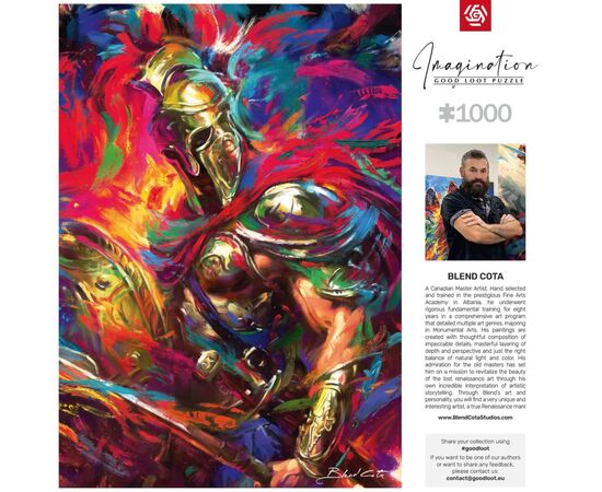 Пазл GoodLoot Imagination: Blend Cota The Illyrian Warrior 1000 эл. (5908305249665), изображение 6 Пазл GoodLoot Imagination: Blend Cota The Illyrian Warrior 1000 эл. (5908305249665), изображение 6