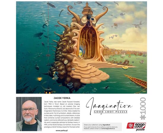 Пазл GoodLoot Imagination: Jacek Yerka Harbor 1000 эл. (5908305249351), изображение 6 Пазл GoodLoot Imagination: Jacek Yerka Harbor 1000 эл. (5908305249351), изображение 6