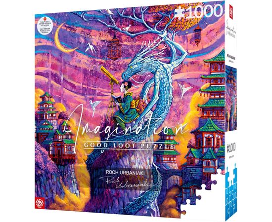 Пазл GoodLoot Imagination: Roch Urbaniak Sakura & Ryu 1000 эл. (5908305249740), изображение 2 Пазл GoodLoot Imagination: Roch Urbaniak Sakura & Ryu 1000 эл. (5908305249740), изображение 2