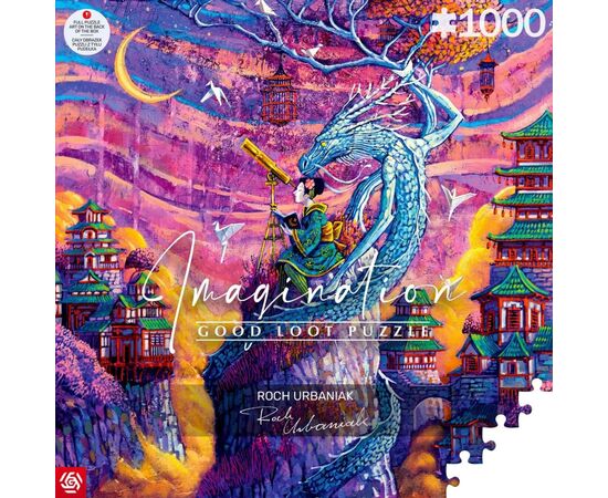 Пазл GoodLoot Imagination: Roch Urbaniak Sakura & Ryu 1000 эл. (5908305249740), изображение 4 Пазл GoodLoot Imagination: Roch Urbaniak Sakura & Ryu 1000 эл. (5908305249740), изображение 4