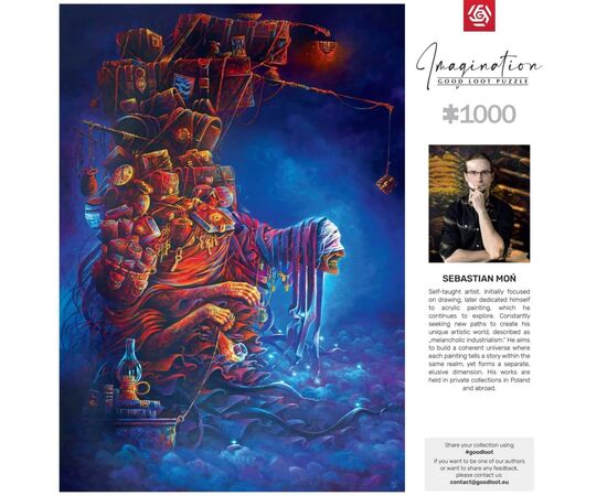Пазл GoodLoot Imagination: Sebastian Mon The burden of experiences 1000 эл. (5908305249344), изображение 6 Пазл GoodLoot Imagination: Sebastian Mon The burden of experiences 1000 эл. (5908305249344), изображение 6