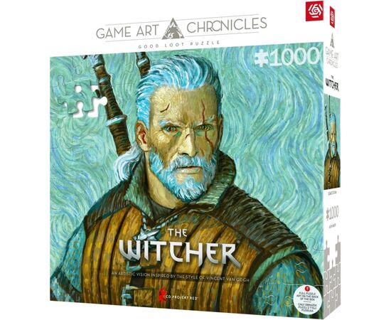 Пазл GoodLoot The Witcher Geralt of Rivia & Vincent van Gogh 1000 эл. (5908305247548), изображение 2 Пазл GoodLoot The Witcher Geralt of Rivia & Vincent van Gogh 1000 эл. (5908305247548), изображение 2