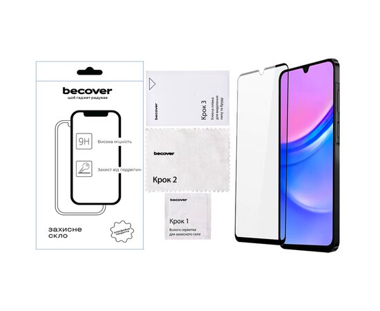 Стекло защитное BeCover Samsung Galaxy A17 5G SM-A176 Black (713732), изображение 2 Стекло защитное BeCover Samsung Galaxy A17 5G SM-A176 Black (713732), изображение 2