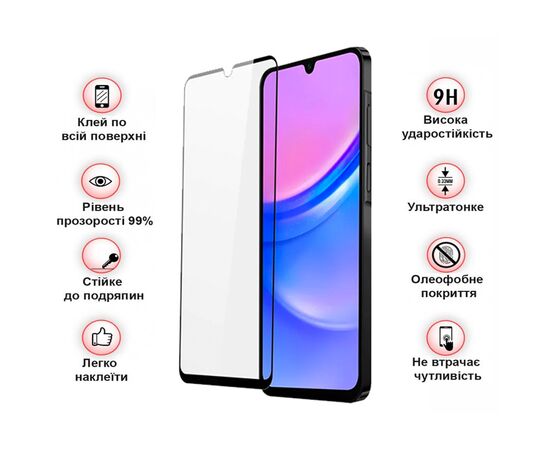 Стекло защитное BeCover Samsung Galaxy A17 5G SM-A176 Black (713732), изображение 3 Стекло защитное BeCover Samsung Galaxy A17 5G SM-A176 Black (713732), изображение 3