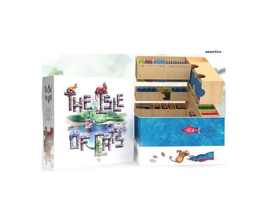 Настольная игра Geekach Games Остров кошек. Органайзер Big '2-minute' Box (дополнение), украинский (GKCH001org), изображение 2 Настольная игра Geekach Games Остров кошек. Органайзер Big '2-minute' Box (дополнение), украинский (GKCH001org), изображение 2