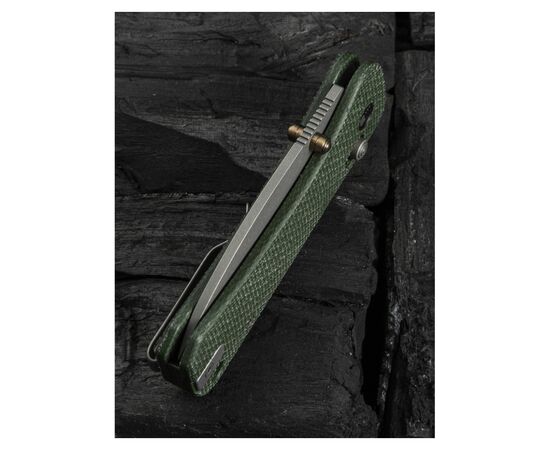 Нож Weknife Banter 2, Green Mikarta, Stonewash (WE23075-3), изображение 8 Нож Weknife Banter 2, Green Mikarta, Stonewash (WE23075-3), изображение 8