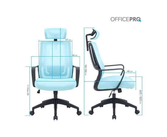 Офисное кресло OfficePro Harmony OC310-B-BL-BL (OC310-B-BL-BL), изображение 12