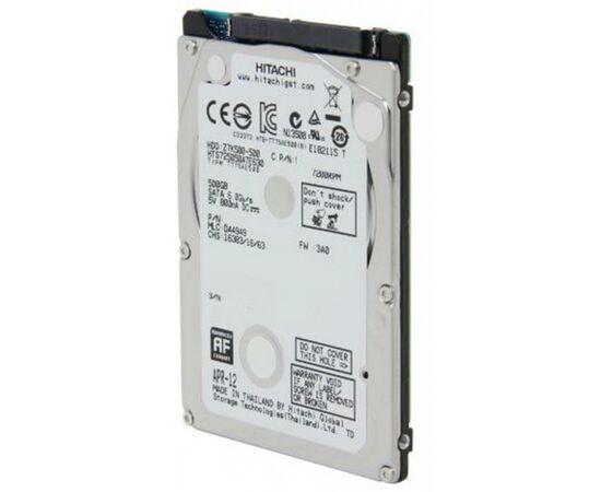Жесткий диск для ноутбука 2.5" 500GB WDC Hitachi HGST (0J38075 / HTS725050A7E630), изображение 2 Жесткий диск для ноутбука 2.5" 500GB WDC Hitachi HGST (0J38075 / HTS725050A7E630), изображение 2