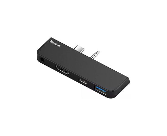 Концентратор Baseus USB3.1 Type-C+3.5mm toHDMI/USB 3.0/Type-C/3.5mm forSurfaceGo (CAHUB-FT01)