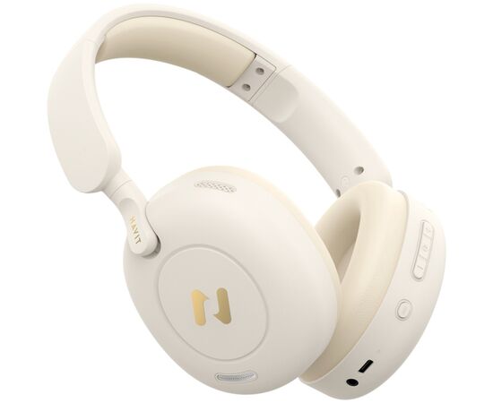 Навушники Havit HV-H655BT Pro ANC Beige (6939119065935), зображення 4 Навушники Havit HV-H655BT Pro ANC Beige (6939119065935), зображення 4
