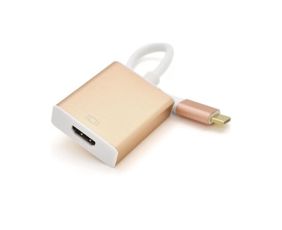 Переходник USB-C to HDMI F 0.1m 4K gold Voltronic (YT-C-Type-C(M)/HDMI(F))