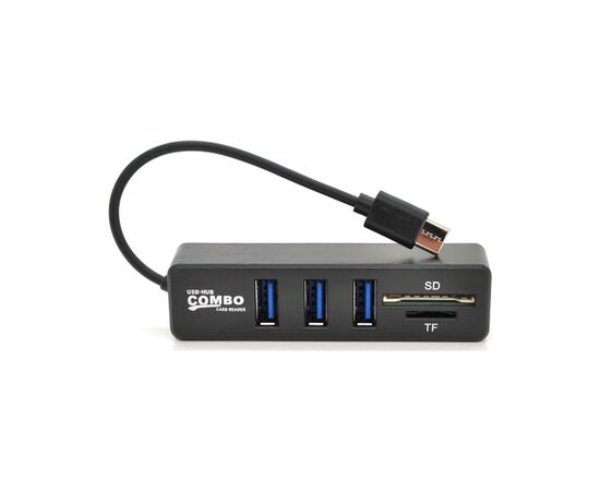 Концентратор Voltronic USB-C 3xUSB 2.0 + SD/TF 0.1m black (YT-HTCP3101/4)